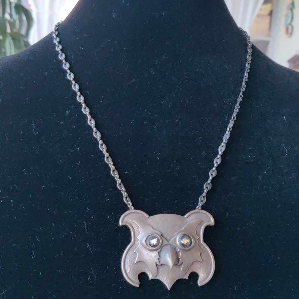 Owl's head necklace by Dominique Cohen (#61)